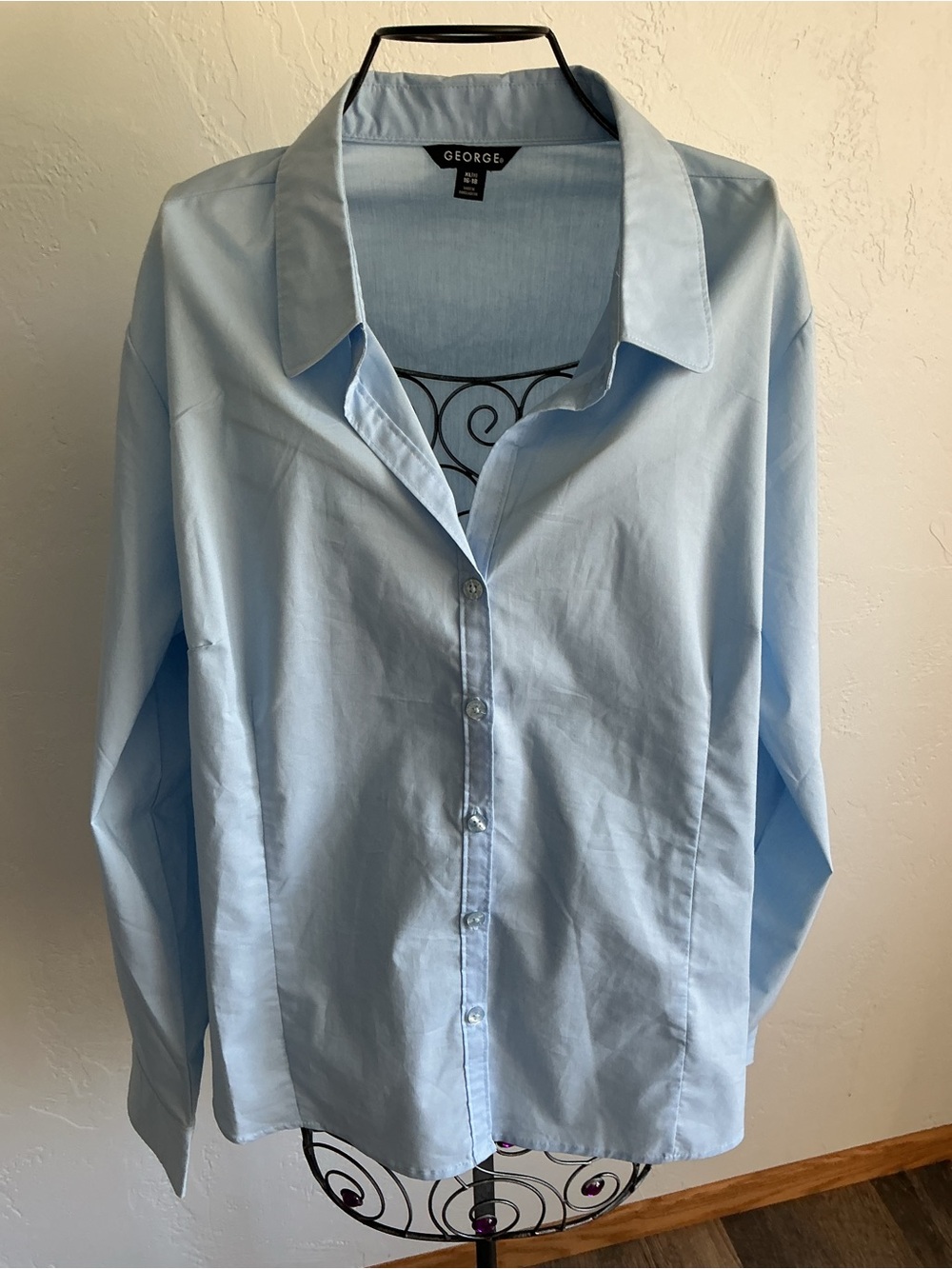 NWT George Light Blue Button-Down Shirt